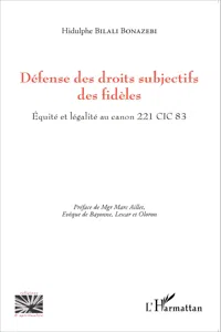 Défense des droits subjectifs des fidèles_cover