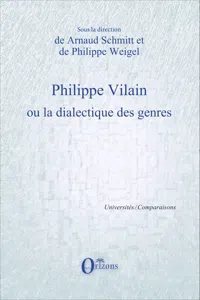 Philippe Vilain ou la dialectique des genres_cover