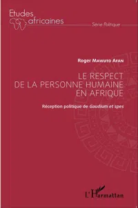 Le respect de la personne humaine en Afrique_cover