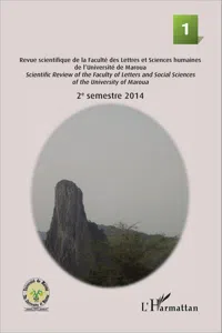 Rhumsiki 1 Revue scientifique de la Faculté des lettres et Sciences humaines de l'Université de Maroua_cover