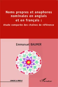 Noms propres et anaphores nominales en anglais et en français :_cover