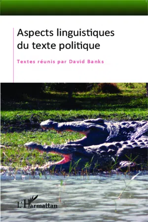 Aspects linguistiques du texte politique