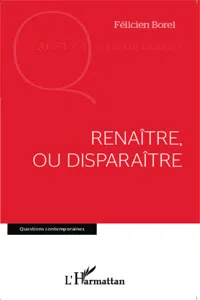 Renaître, ou disparaître_cover