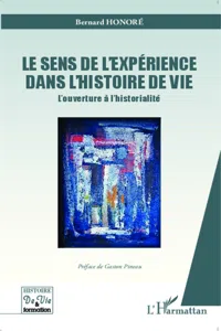 Le sens de l'expérience dans l'histoire de vie_cover