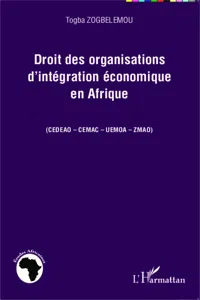 Droit des organisations d'intégration économique en Afrique_cover