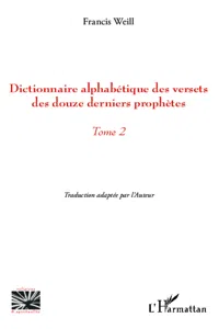 Dictionnaire alphabétique des versets des douze derniers prophètes_cover