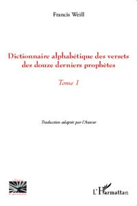 Dictionnaire alphabétique des versets des douze derniers prophètes_cover