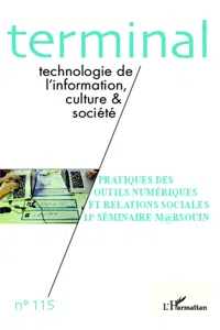 Pratiques des outils numériques et relations sociales_cover