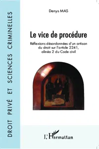 Le vice de procédure_cover