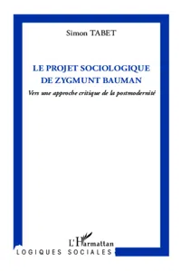 Le projet sociologique de Zygmunt Bauman_cover