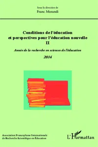 Conditions de l'éducation et perspectives pour l'éducation nouvelle II_cover