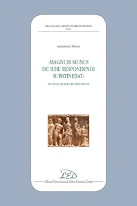 "Magnum munus de iure respondendi substinebat". Studi su Publio Rutilio Rufo_cover