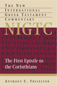 The First Epistle to the Corinthians_cover