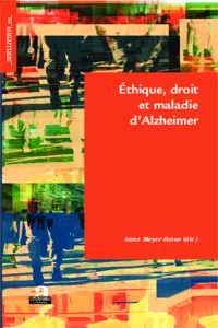 Ethique, droit et maladie d'Alzheimer_cover