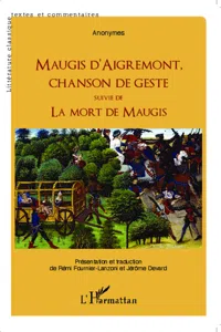 Maugis d'Aigremont, chanson de geste_cover