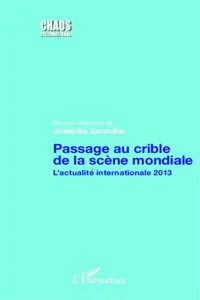 Passage au crible de la scène mondiale_cover