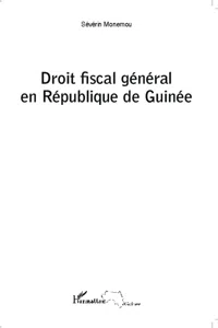 Droit fiscal général en République de Guinée_cover