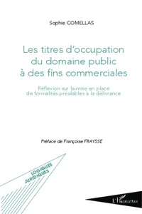 Les titres d'occupation du domaine public à des fins commerciales_cover