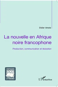 La nouvelle en Afrique noire francophone_cover