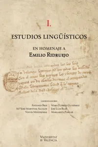 Estudios lingüísticos en homenaje a Emilio Ridruejo_cover