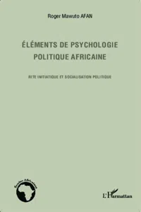 Eléments de psychologie politique africaine_cover