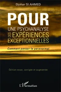 Pour une psychanalyse des expériences exceptionnelles_cover