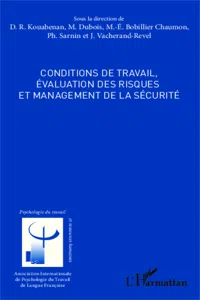 Conditions de travail, évaluation des risques et management de la sécurité_cover