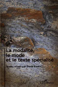 La modalité, le mode et le texte spécialisé_cover