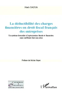 La déductibilité des charges financières en droit fiscal français des entreprises_cover