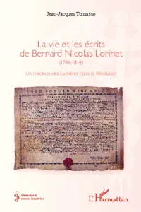 La vie et les écrits de Bernard Nicolas Lorinet_cover