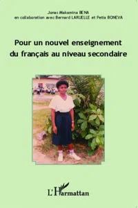 Pour un nouvel enseignement du français au niveau secondaire_cover