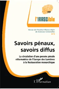 Savoirs pénaux, savoirs diffus_cover