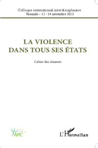 La violence dans tous ses états_cover