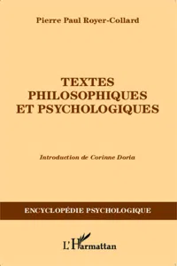 Textes philosophiques et psychologiques_cover