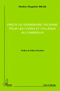 Précis de grammaire italienne pour les lycées et collèges au Cameroun_cover