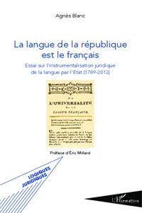 La langue de la république est le français_cover