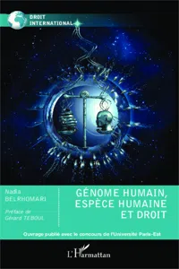 Génome humain, espèce humaine et droit_cover