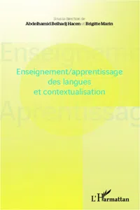 Enseignement/apprentissage des langues et contextualisation_cover