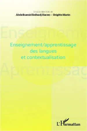 Enseignement/apprentissage des langues et contextualisation