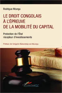 Le droit congolais à l'épreuve de la mobilité du capital_cover