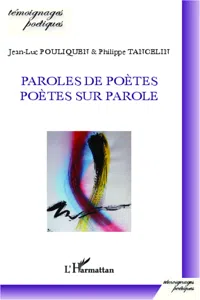 Paroles de poètes, poètes sur parole_cover