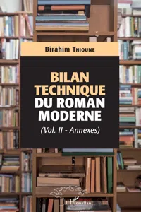 Bilan technique du roman moderne_cover