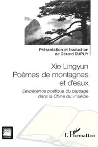 Xie Lingyun Poèmes de montagnes et d'eaux_cover