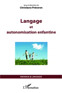 Langage et autonomisation enfantine_cover