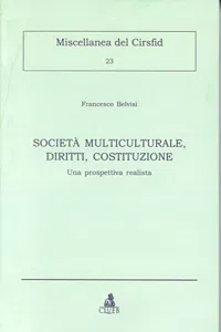 Società multiculturale, diritti, costituzione_cover