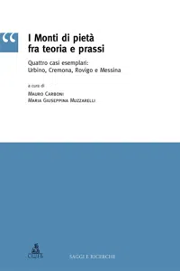 I Monti di pietà tra teoria e prassi_cover