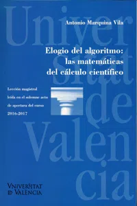 Elogio del algoritmo: las matemáticas del cálculo científico_cover
