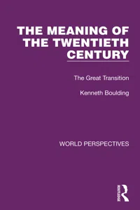 The Meaning of the Twentieth Century_cover