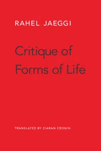 Critique of Forms of Life_cover