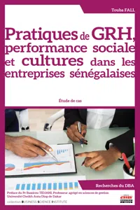 Pratiques de GRH, performance sociale et cultures dans les entreprises sénégalaises_cover